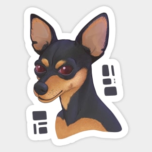 PINSCHER DOG Sticker